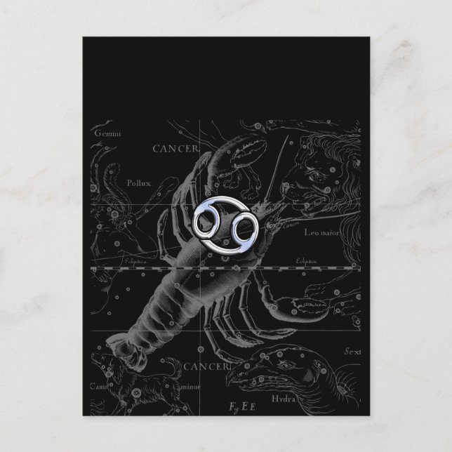 Carte Postale Chrome comme cancer Connexion Hevelius Engraving (Devant)