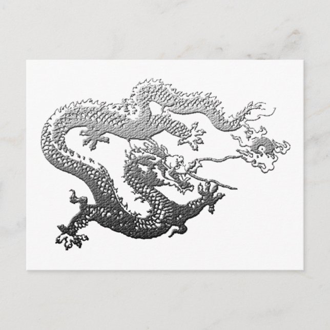 Carte Postale Chrome Paint Dragon (Devant)