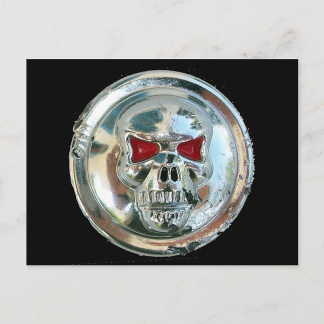 CARTE POSTALE CHROME SKULL (Devant)
