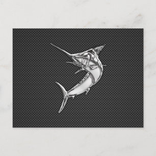 Carte Postale Chromes Style Marlin on Carbon