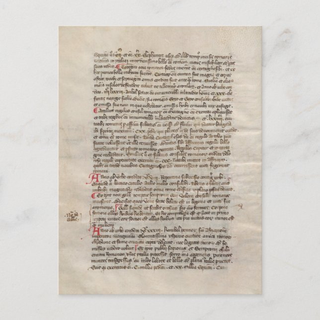 Carte Postale Chronique de l'histoire ancienne Manuscrit médiéva (Devant)