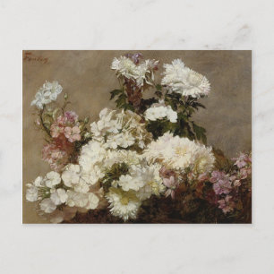 Carte Postale Chrysanthème d'été & Larkspur par Henri Latour