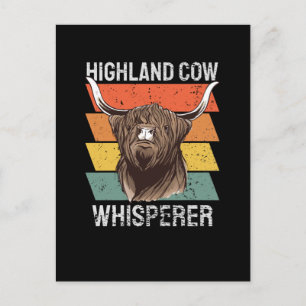 Carte Postale Chuchoteur de vaches des Highlands