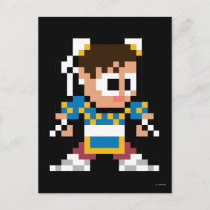Carte Postale Chun-Li 8 bits
