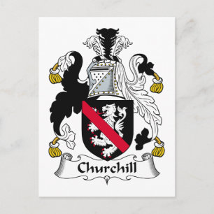 Carte Postale Churchill Family Crest