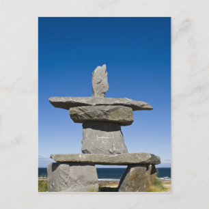 Carte Postale Churchill, Manitoba. Inukshuk