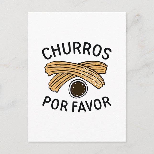 Carte Postale Churros Por Favor (Devant)