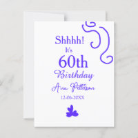 Chut c'est l'anniversaire des 60 ans ajoutez nom v