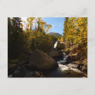 Carte Postale Chute Alberta en automne dans les montagnes Rocheu