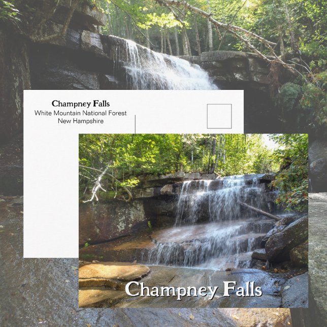 Carte Postale Chute de Champney White Mountains NH (Créateur téléchargé)