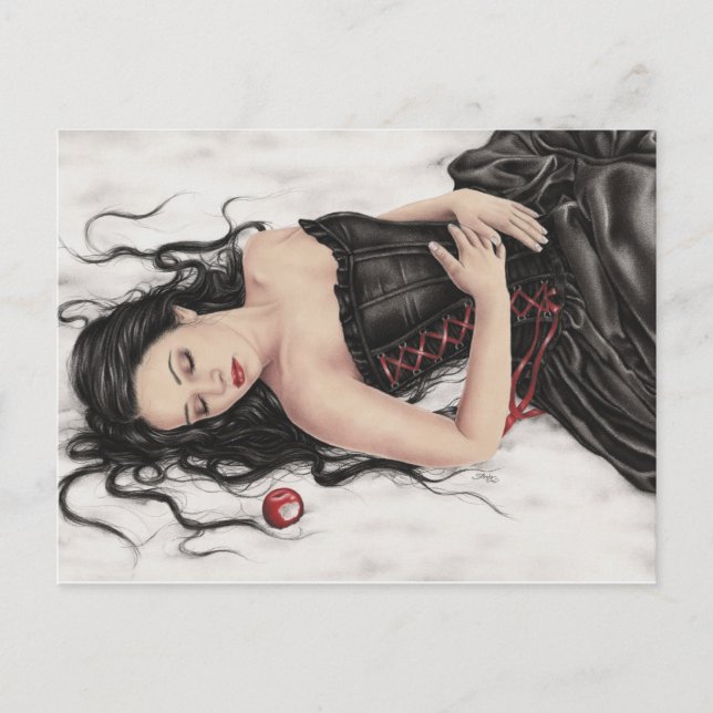 Carte postale Chute de neige blanche (Devant)