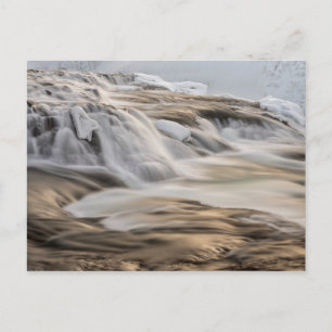 Carte Postale Chute d'eau Godafoss, hiver, Islande