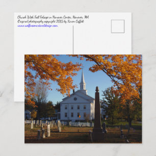 Carte Postale Chute D'Or Vue De L'Église Du Cimetière