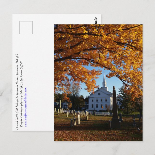 Carte Postale Chute D'Or Vue De L'Église Du Cimetière 2 (Devant / Derrière)