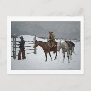 Carte Postale Chute du cowboy par Frederic Remington