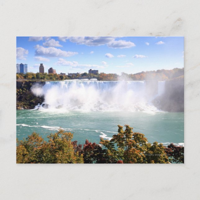 Carte Postale Chutes américaines à Niagara Falls (Devant)
