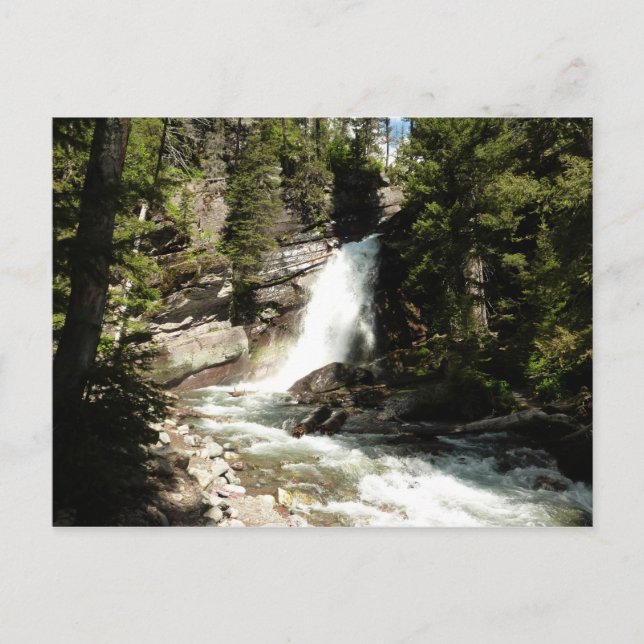 Carte Postale Chutes Baring au parc national des Glaciers (Devant)