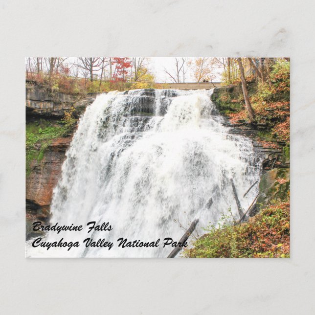 Carte Postale Chutes de Brandywine à Cuyahoga Valley National Pa (Devant)