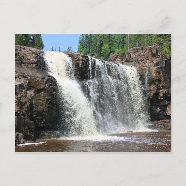 Carte Postale Chutes de Gooseberry, Côte-Nord, Minnesota (Devant)