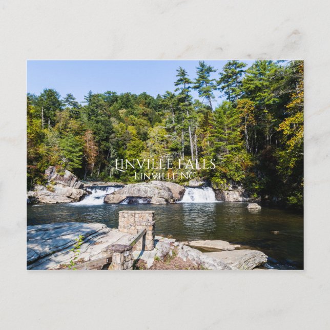Carte Postale Chutes de Linville (Devant)