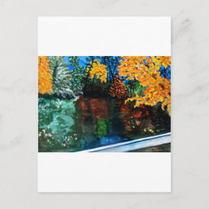 Carte Postale Chutes de Linville aux couleurs d'automne