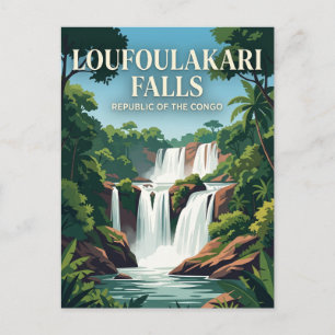 Carte Postale Chutes de Loufoulakari République du Congo