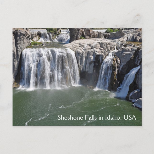Carte Postale Chutes de Shoshone dans l'Idaho aux États-Unis (Devant)