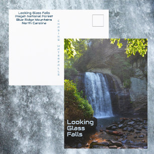 Carte Postale Chutes d'eau des montagnes Blue Ridge de Looking G