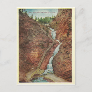 Carte Postale Chutes d'eau vintage du Colorado