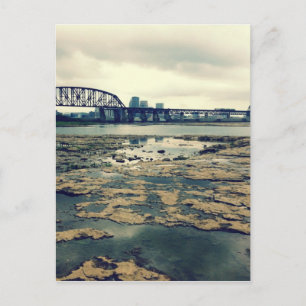 Carte Postale Chutes des fossiles de l'Ohio à Dusk