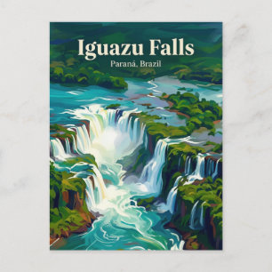 Carte Postale Chutes d'Iguazu Brésil