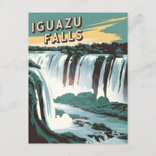 Carte Postale Chutes d'Iguazu Vintage