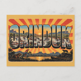 Carte Postale Chutes d'Orinduik Cascades d'Eau Art