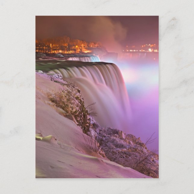 Carte Postale Chutes du Niagara en hiver de Prospect Point (Devant)