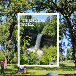 Carte Postale Chutes Minnehaha, Parc Minnehaha, Minneapolis, MN