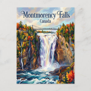 Carte Postale Chutes Montmorency Canada