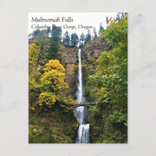 Carte Postale Chutes Multnomah, Columbia River Gorge, Oregon Pos