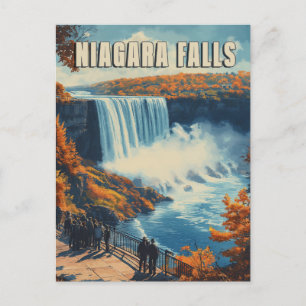 Carte Postale Chutes Niagara : Paysage de cascade époustouflant