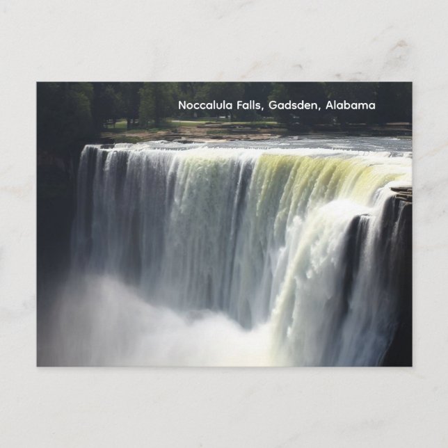 Carte Postale Chutes Noccalula, Gadsden, Alabama (Devant)