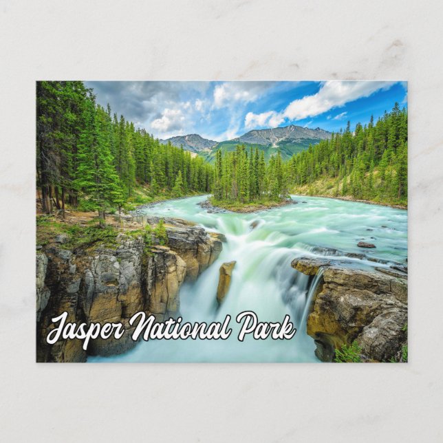 Carte Postale Chutes Sunwapta, Parc national Jasper (Devant)