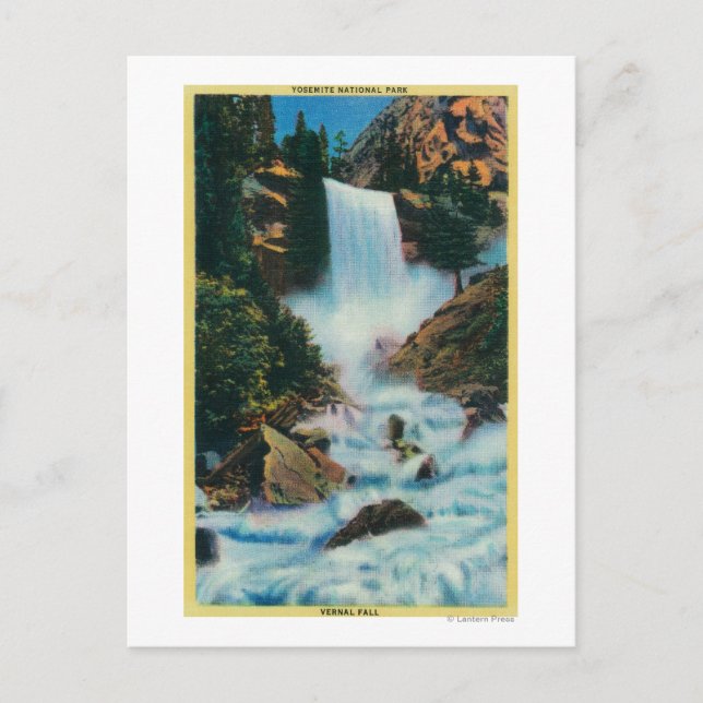 Carte Postale Chutes vernales à YosemiteYosemite, CA (Devant)