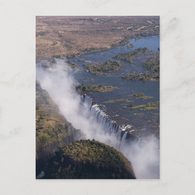 Carte Postale Chutes Victoria, fleuve Zambèze, Zambie - Zimbabwe (Devant)