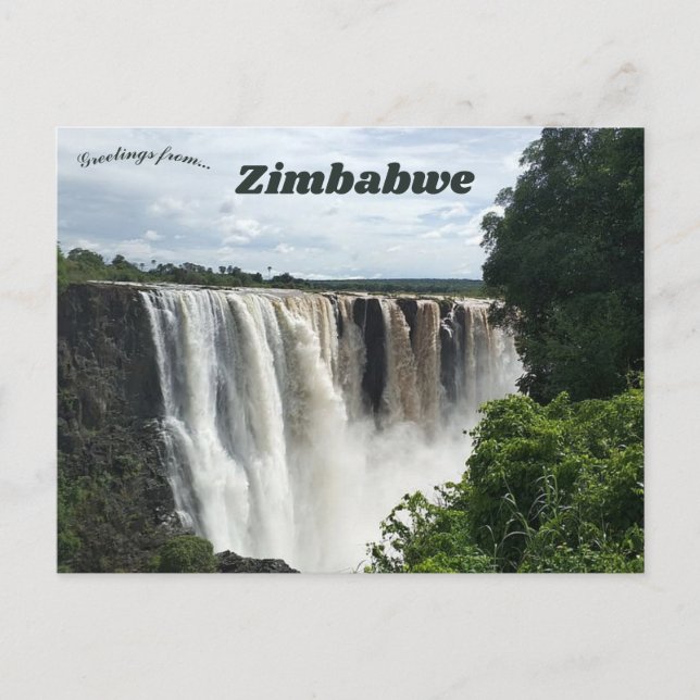 Carte Postale Chutes Victoria Zimbabwe (Devant)