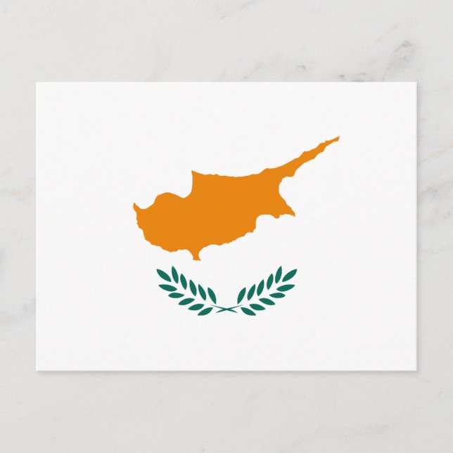 Carte Postale Chypre - Drapeau national chypriote (Devant)