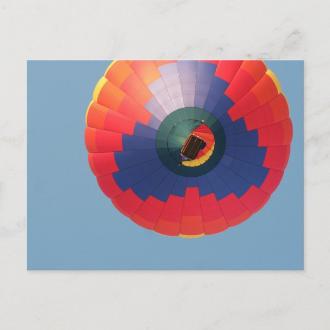 Carte Postale Ci-dessus : Ballon à air chaud (Devant)