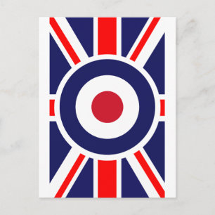 Carte Postale Cible Union Jack Mods Angleterre