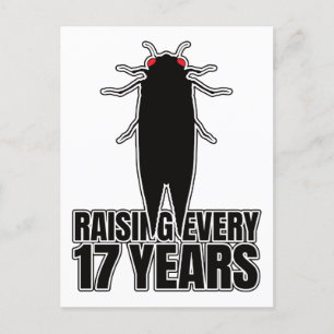 Carte Postale Cicadas Cicada Zombie Bugs - Geek d'enttomologie