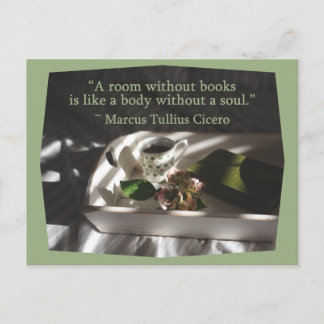Carte Postale Cicero Book Quote