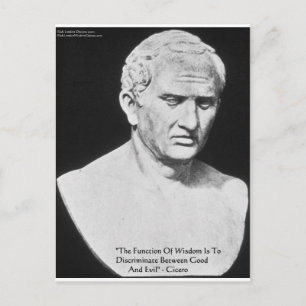 Carte Postale Cicero "Good & Evil" Wisdom Cards et Cadeaux