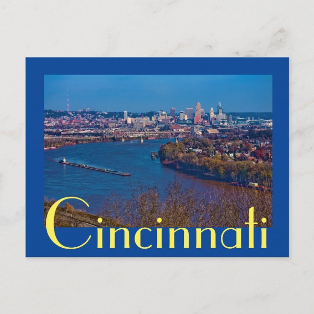 Carte Postale Cicinnati, Ohio, la ville reine (Devant)